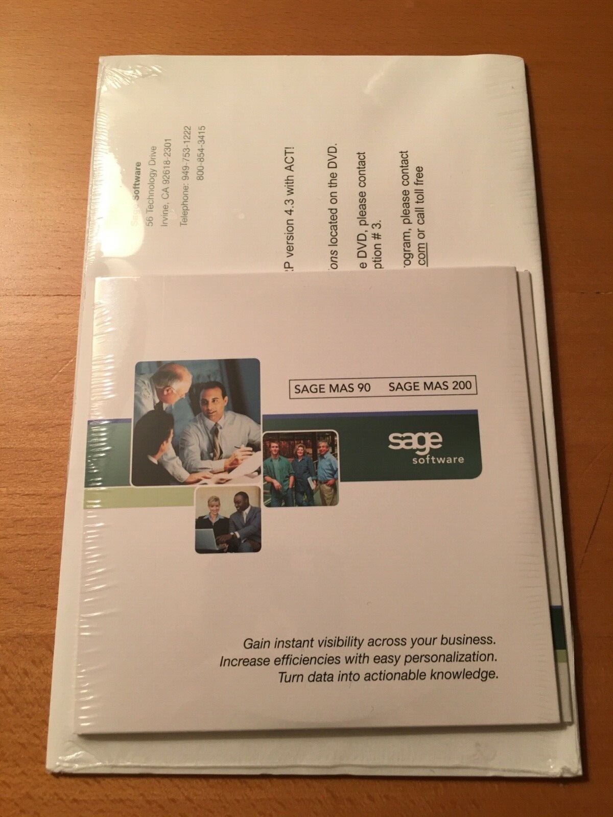 BRAND NEW SEALED Sage MAS 90 MAS 200 Software with ACT Version 4.3. Demo Image