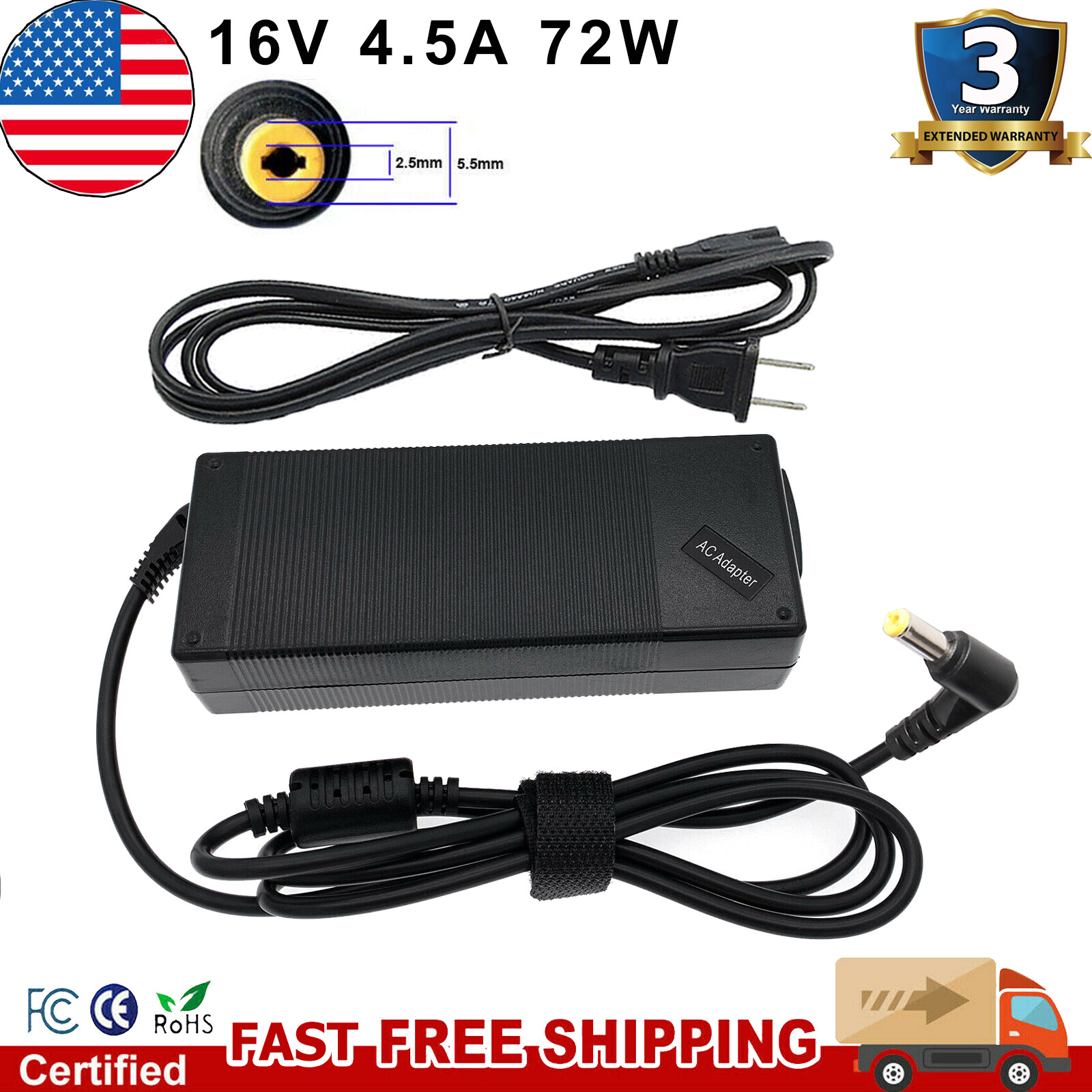 Lot 30pcs AC Adapter Charger for Panasonic Toughbook CF-19 CF-31 CF-52 CF-53 US