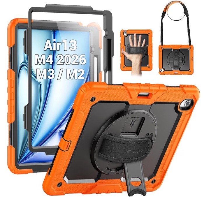 SEYMAC for iPad Air 13 Inch Case M4 / M3 / M2 For 13 Inch, orange