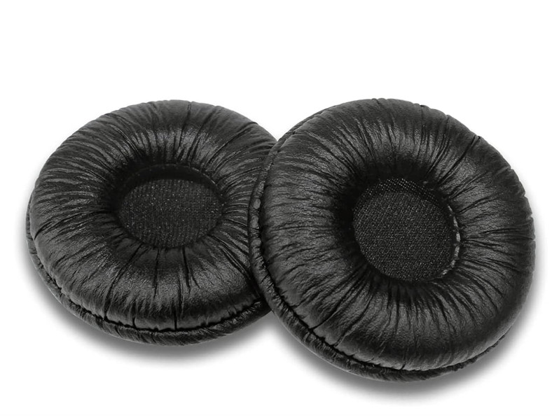 Replacement Ear Pads for Jabra GN1900 GN2000 GN2100 GN2025 GN9120 Black 50mm