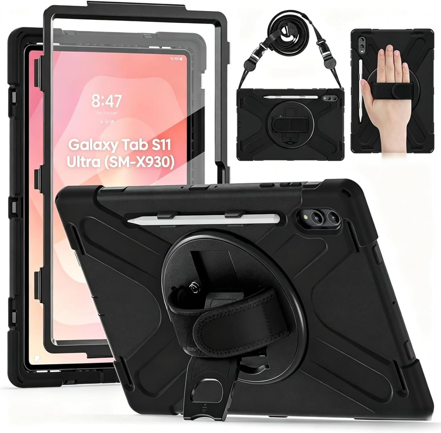 Rugged Case for Samsung Galaxy Tab S11 Ultra 2025 Samsung Tab S11 Ultra 14.6"