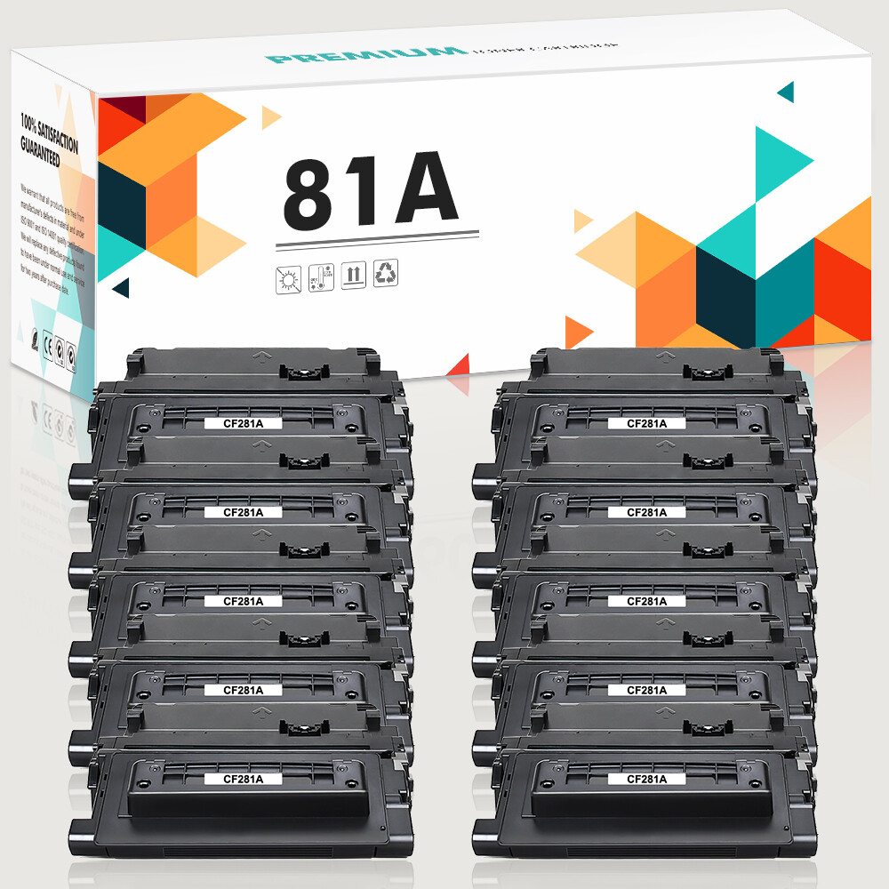 10PK CF281A 81A Toner Cartridge For HP LaserJet Enterprise Flow MFP M630dn M630z