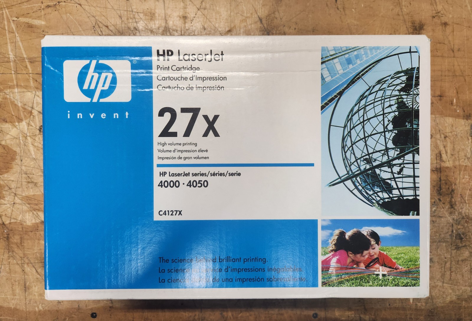 Genuine HP 27X Black Print Cartridge for LaserJet 4000, 4050 (C4127X)