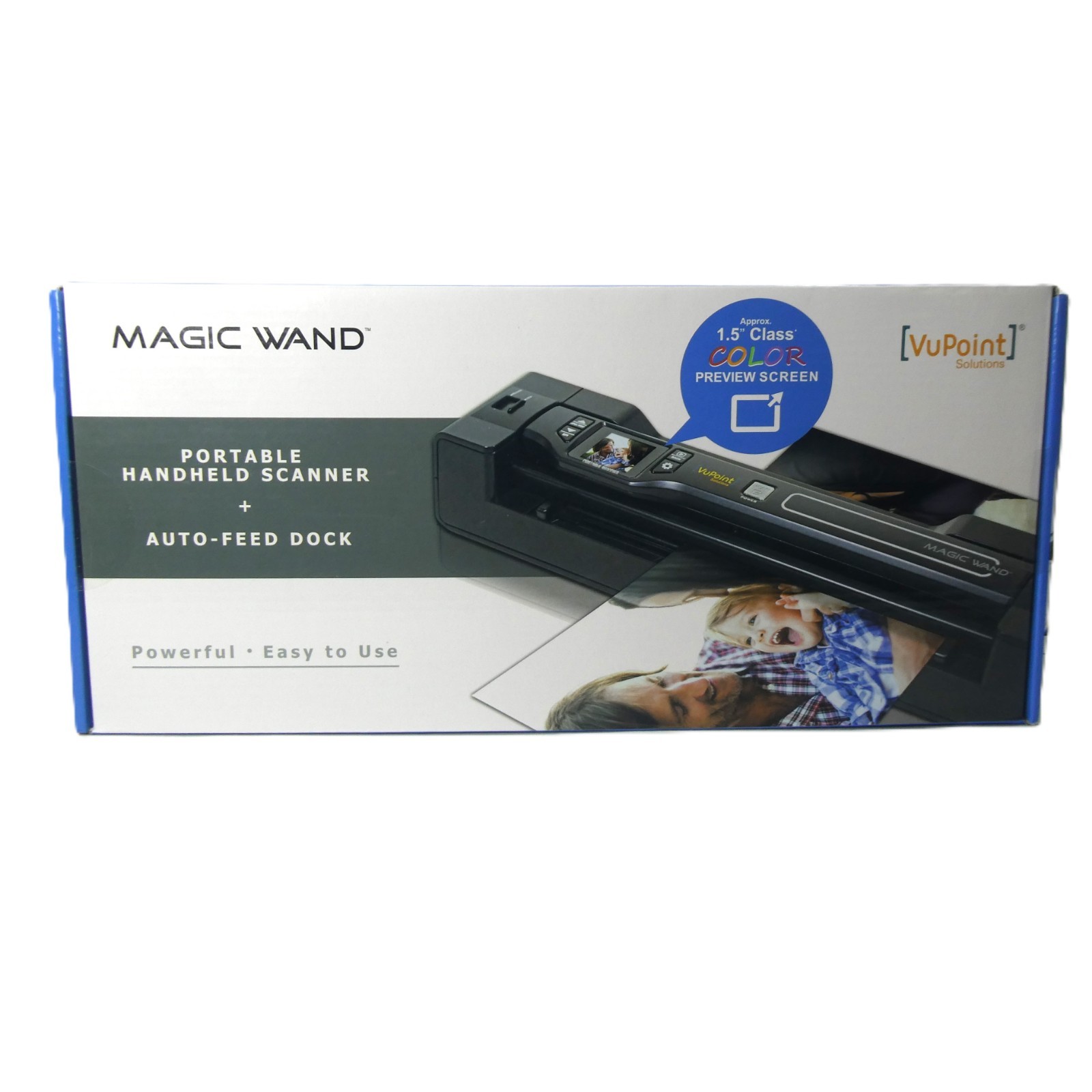 NEW VuPoint Magic Wand Portable Handheld Scanner with Auto-Feed Dock Sealed
