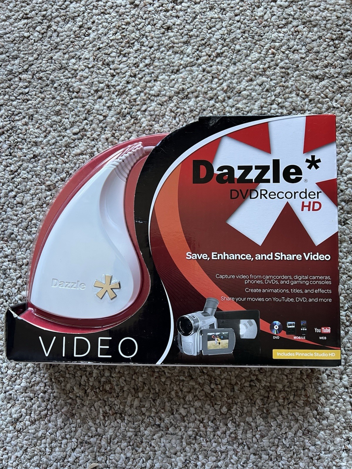 ⭐Dazzle DVD Recorder HD USB Capture VHS to DVD Converter Pinnacle Studio⭐
