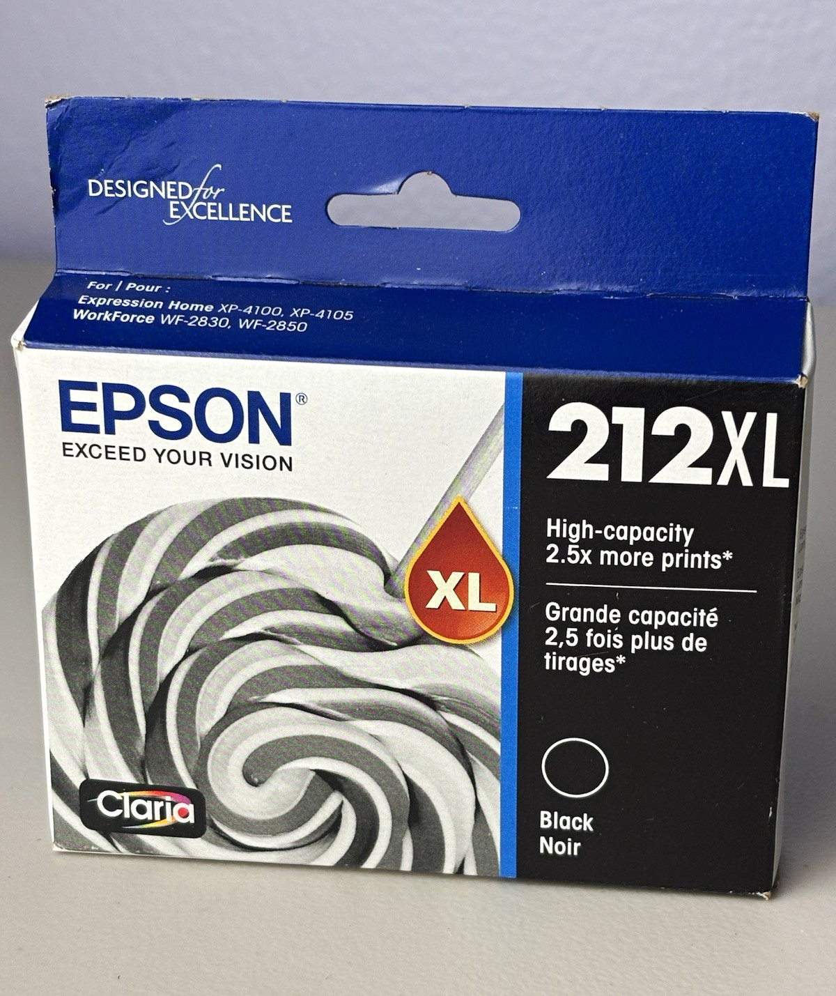 Epson 212XL T212XL120-S Genuine Black Ink Cartridge for XP-4100 WF-2830