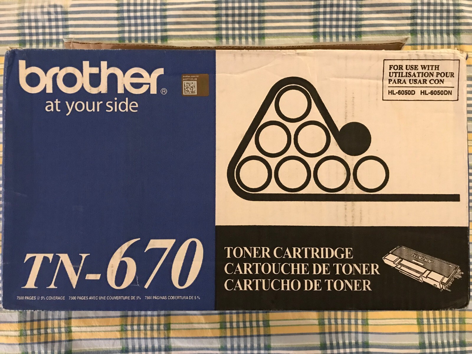 Brother TN670 Toner Cartridge GENUINE OEM, [Open Box Sealed Bag]
