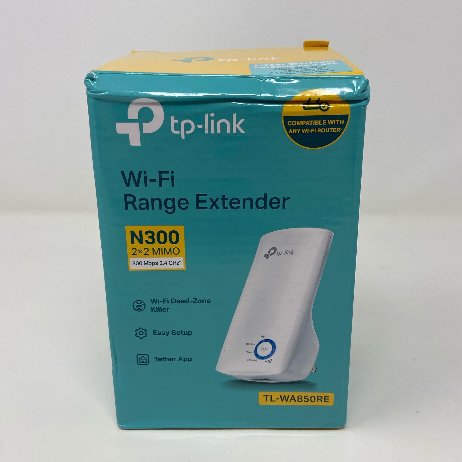 TP-Link N300 Wi-Fi Range Extender TL-WA850RE - White