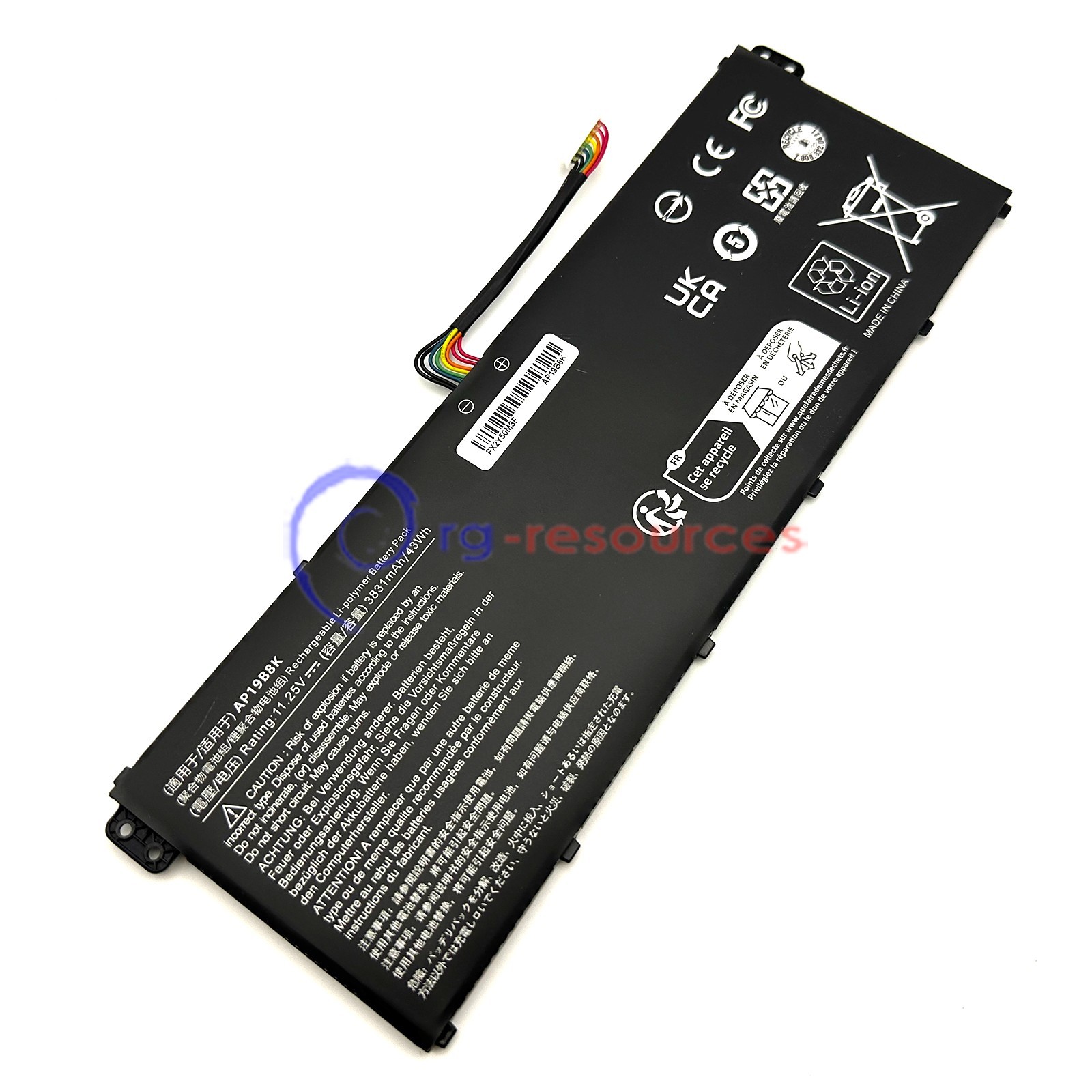 New AP19B8K Laptop Battery for Acer Aspire 3 A314 A315 A317 Chromebook CB315-3H