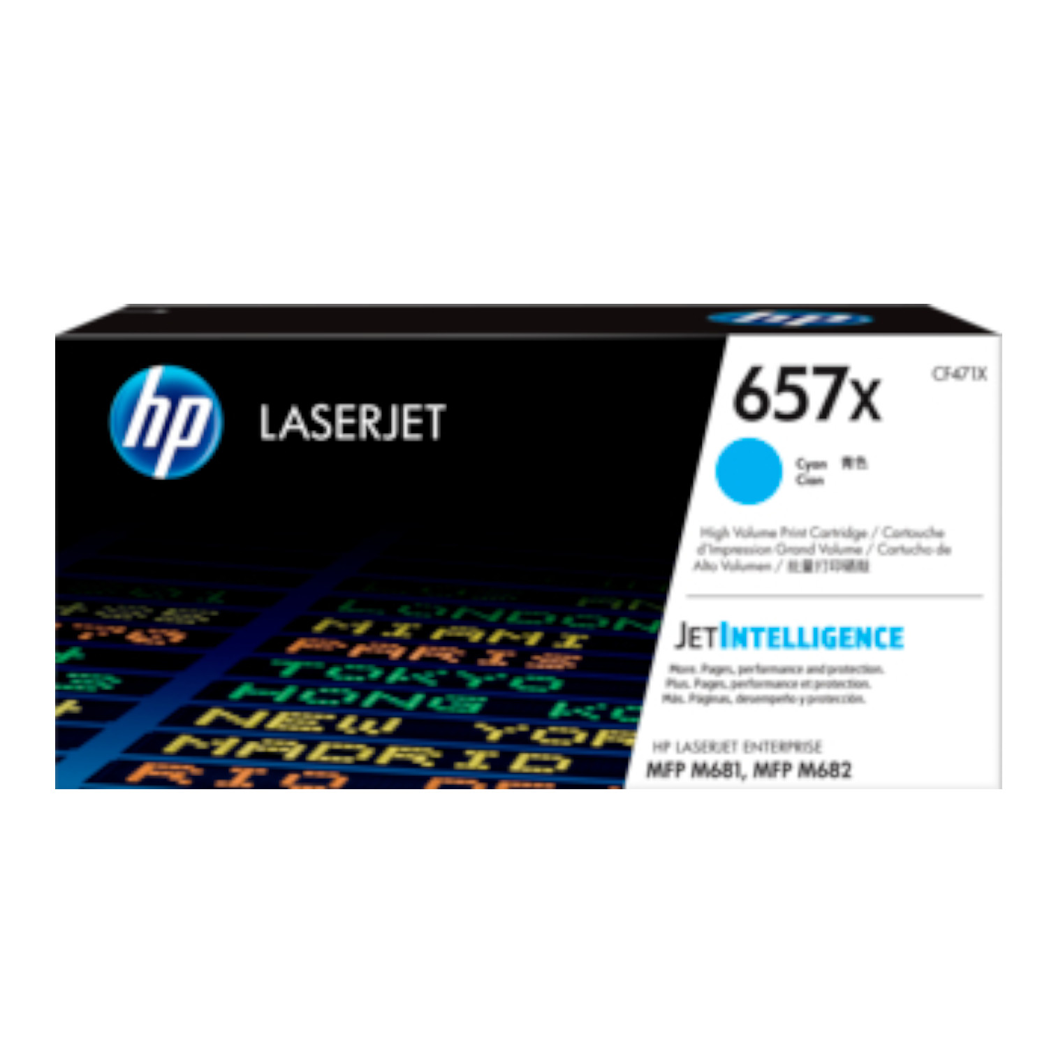 New Open Box HP 657X High Yield Cyan Original LaserJet Toner Cartridge, CF471X