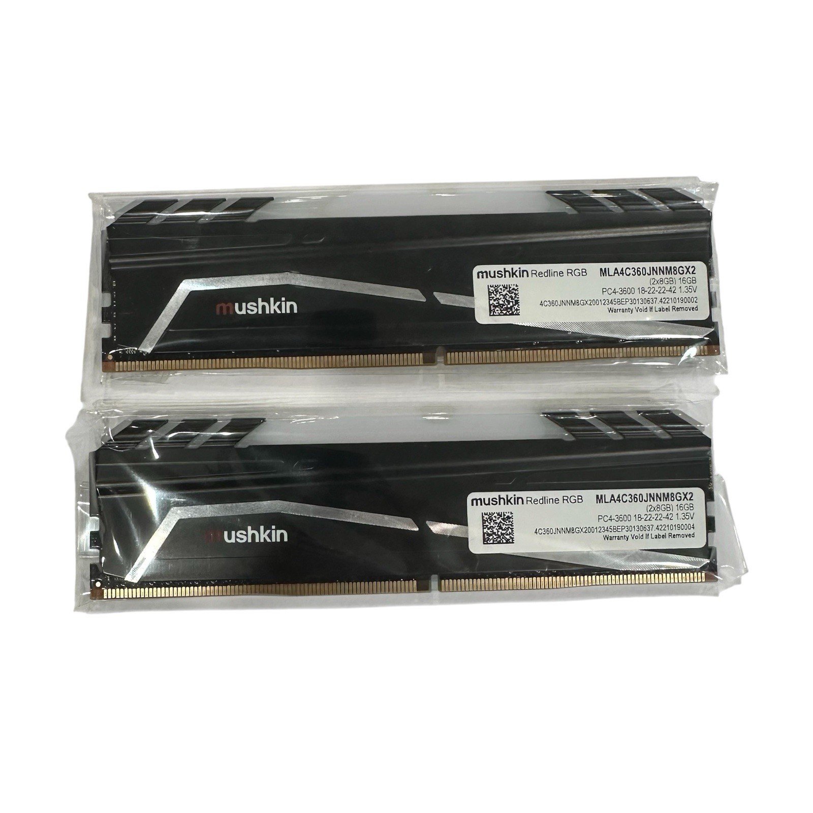 Mushkin Redline Lumina RGB 16GB 2x8GB DDR4 3600 PC4-28800 Desktop RAM CL18