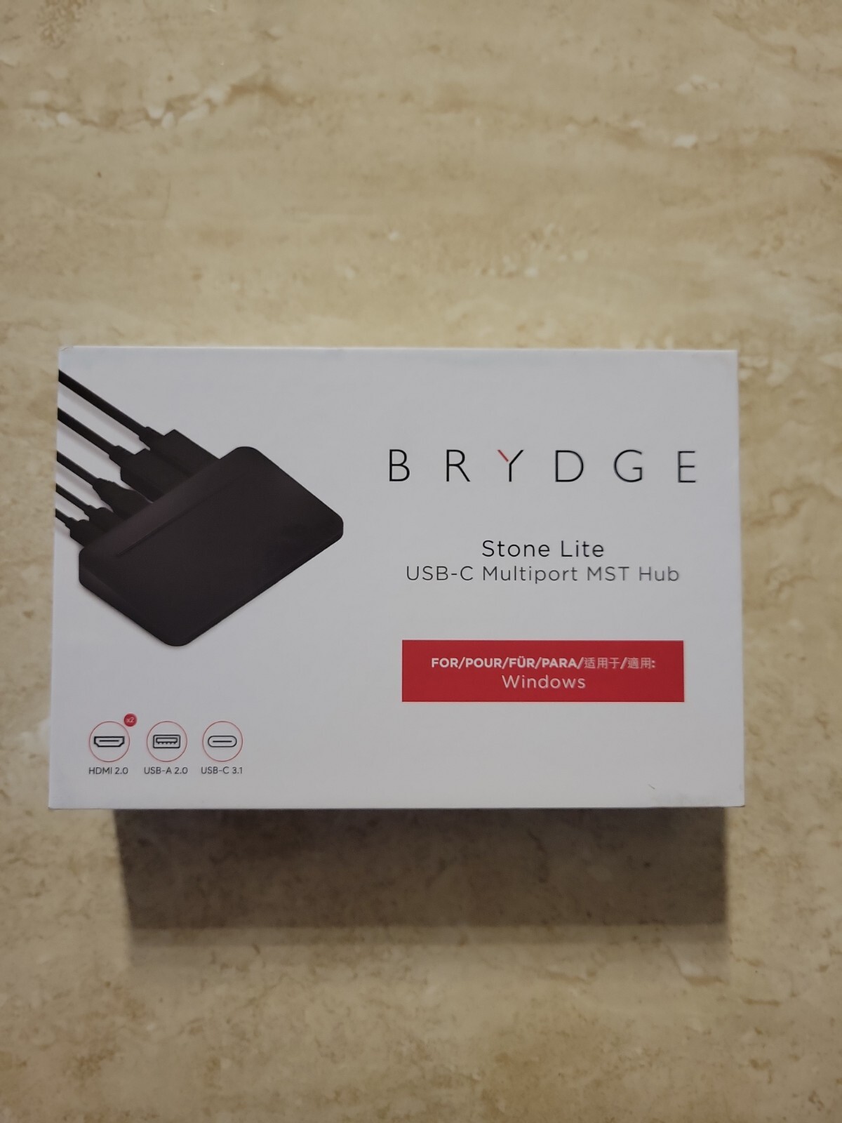 Brydge Stone Light USB-C Multiport MST Hub For Windows 