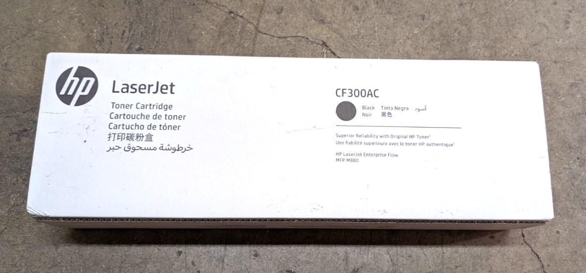 NEW Genuine HP 827A Black Toner Cartridge CF300AC LaserJet Enterprise Sealed