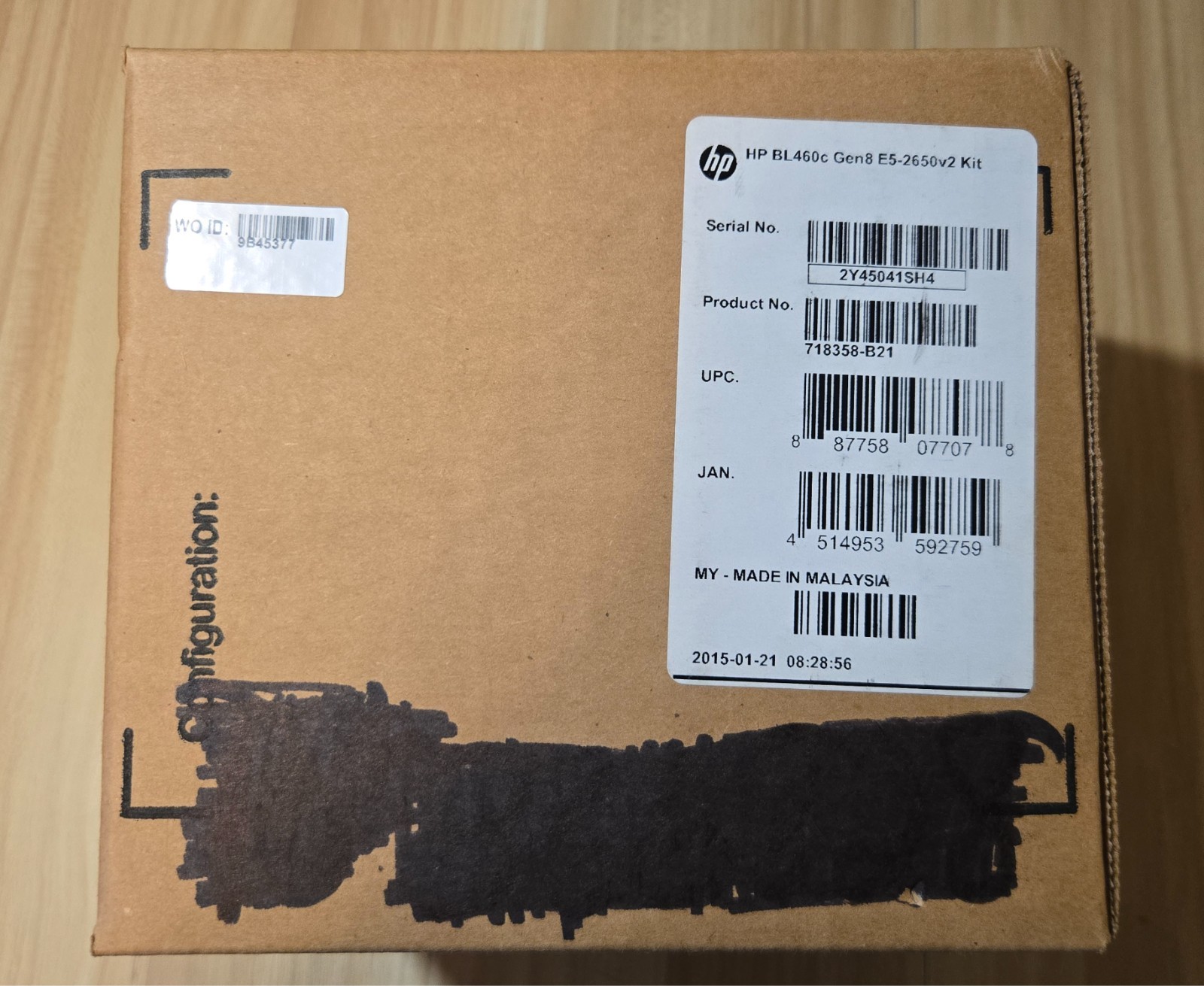 NEW HP BL460c Gen8 Intel Xeon E5-2650v2 Processor Kit 718358-B21 Factory Sealed