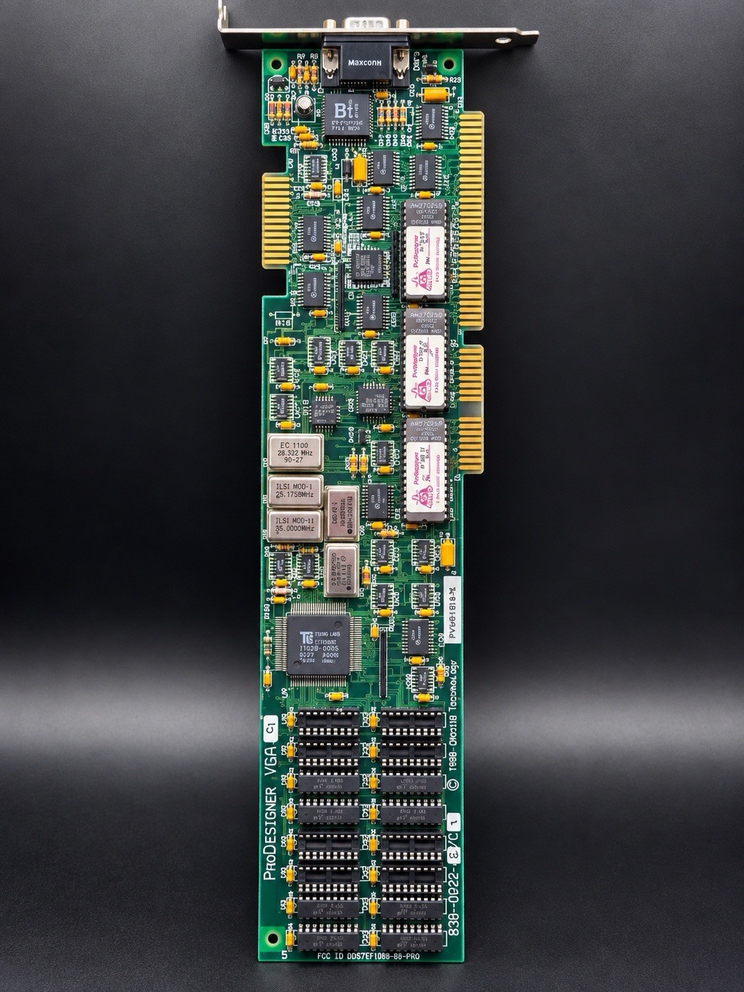 Vintage 1988 Orchid ProDesigner VGA Tseng ET3000AX 16-Bit ISA 830-0022-2/C