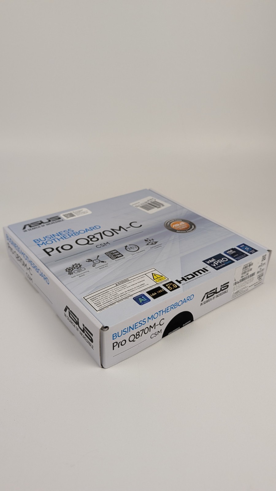 Asus Pro PRO Q870M-C-CSM PCIe 5.0 x 16 DDR5 Motherboard Intel Ultra LGA 1851