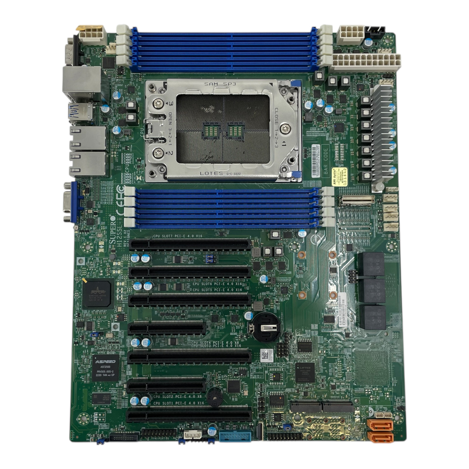 FOR PARTS Supermicro H12SSL-I Single Way Server Motherboard SOCKET DAMAGE #P0325
