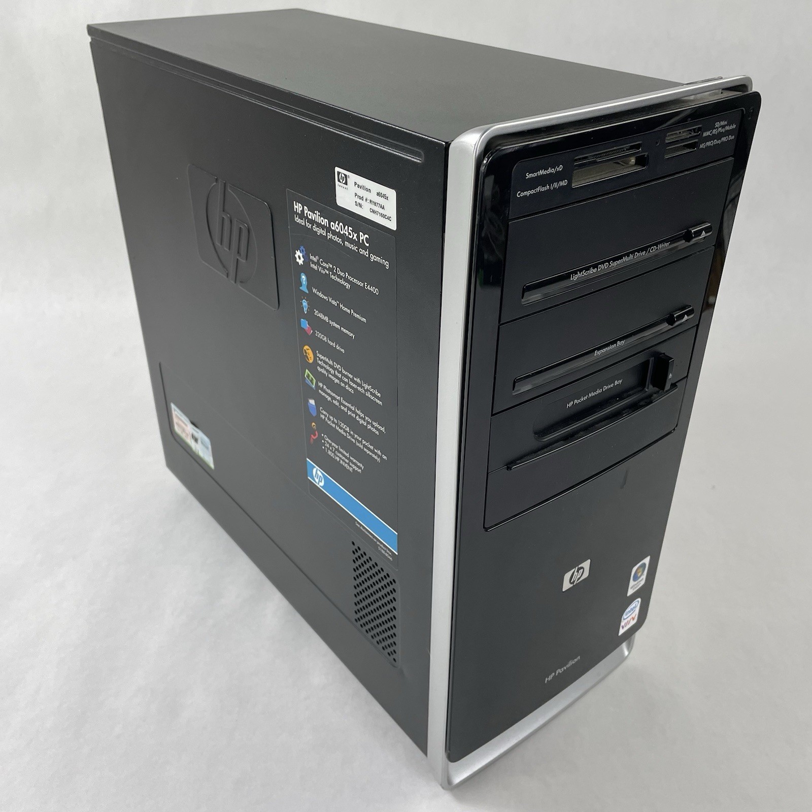 HP Pavilion A6045X MT Core 2 4400 2.00 GHz 2 GB RAM No HDD/OS
