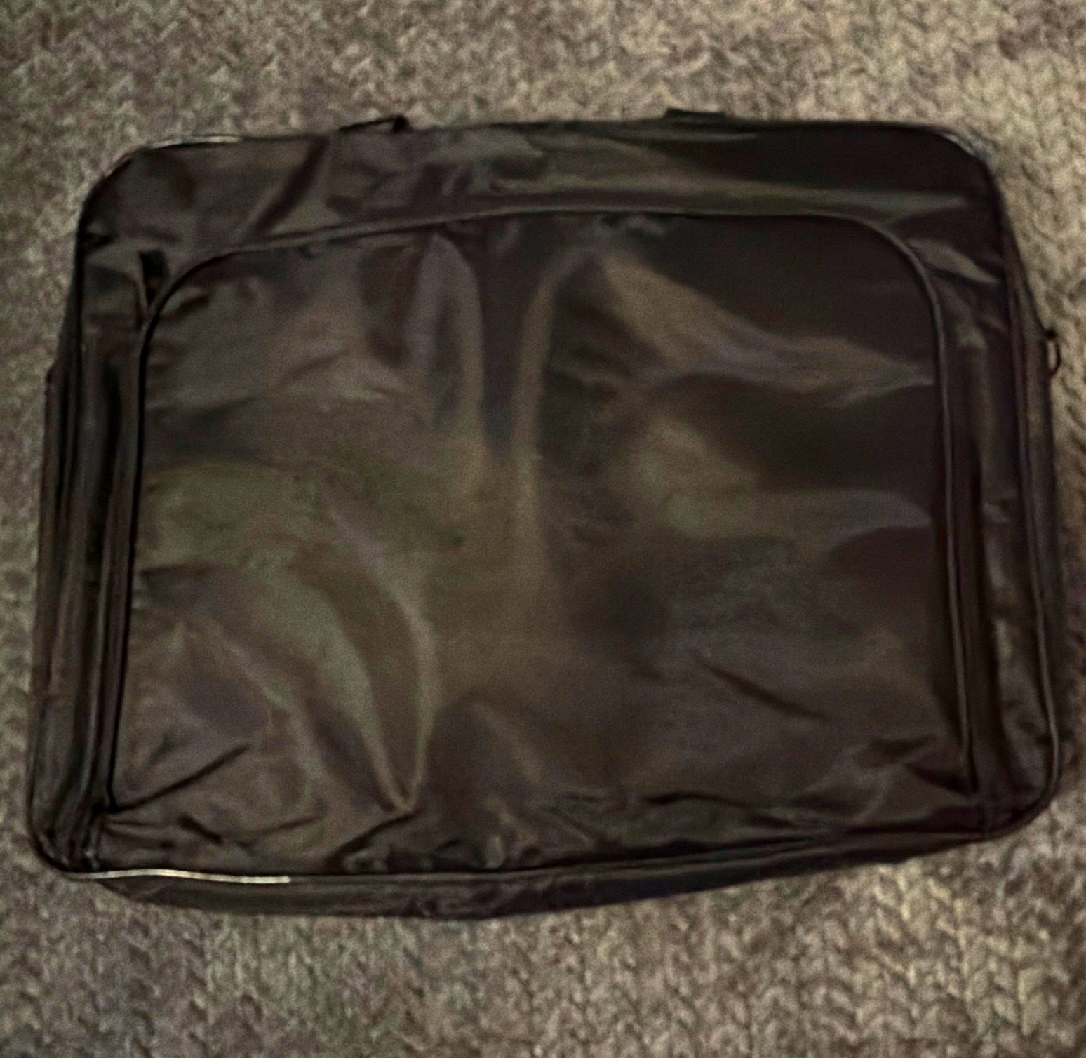 Black Solid Nylon Padded Laptop Sleeve Case for 13 in Laptop