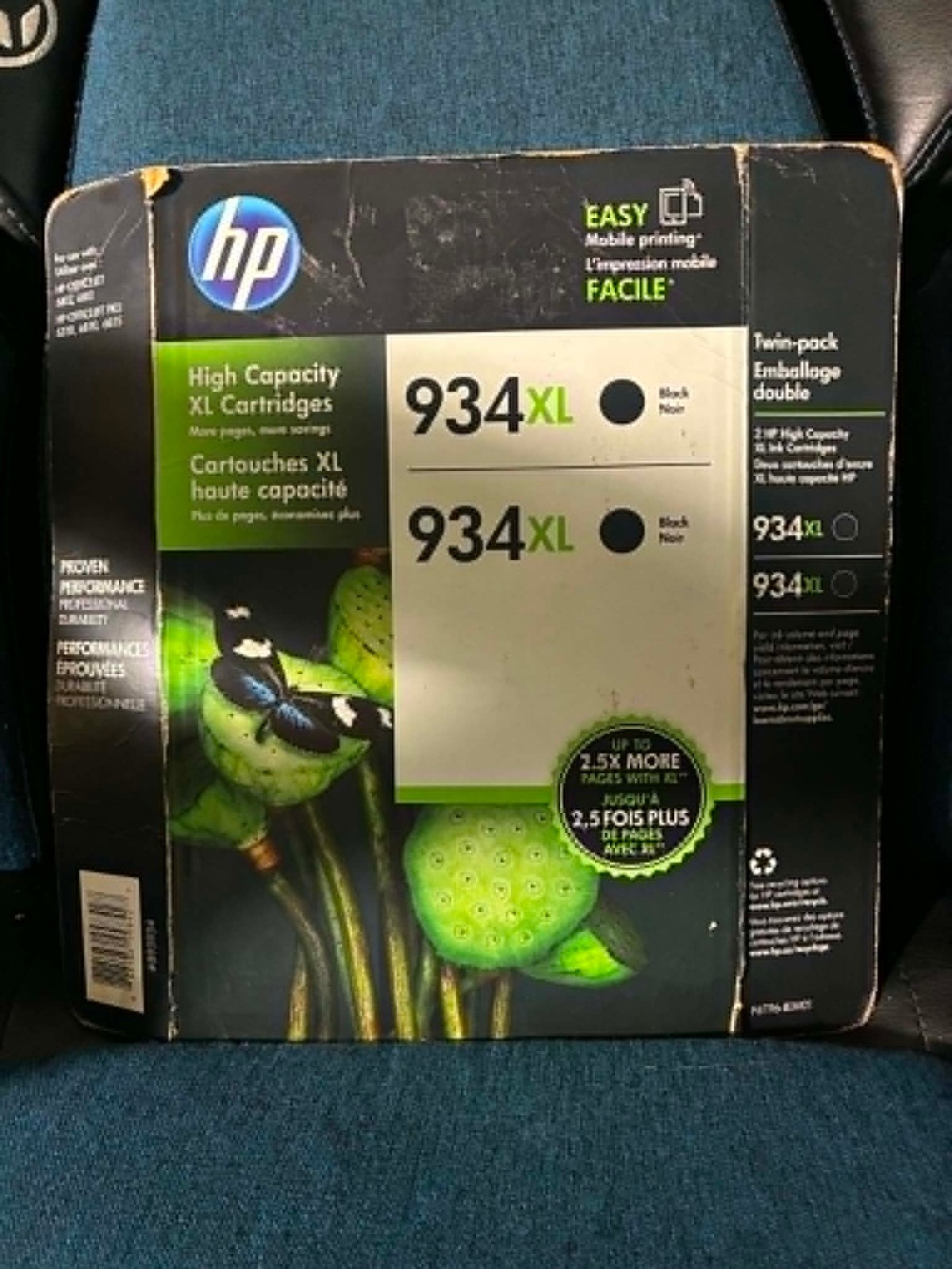 Genuine HP 934XL Black High Capacity Ink Cartridge Twin Pack New & Sealed