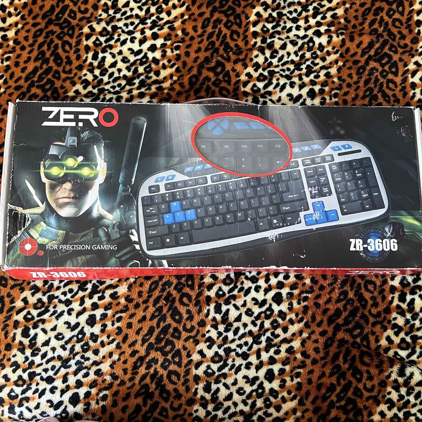 ZERO" brand multi-media keyboard, model ZR-3606.
