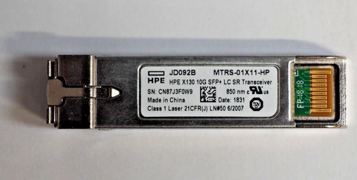 Lot of*5 HP JD092B X130 10G SFP+ LC SR MTRS-01X11-HP Optical Tranceivers