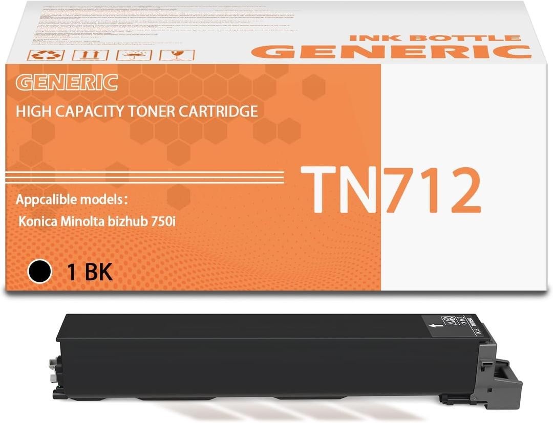 Konica Minolta TN712K Black Toner Cartridge - A3VU130