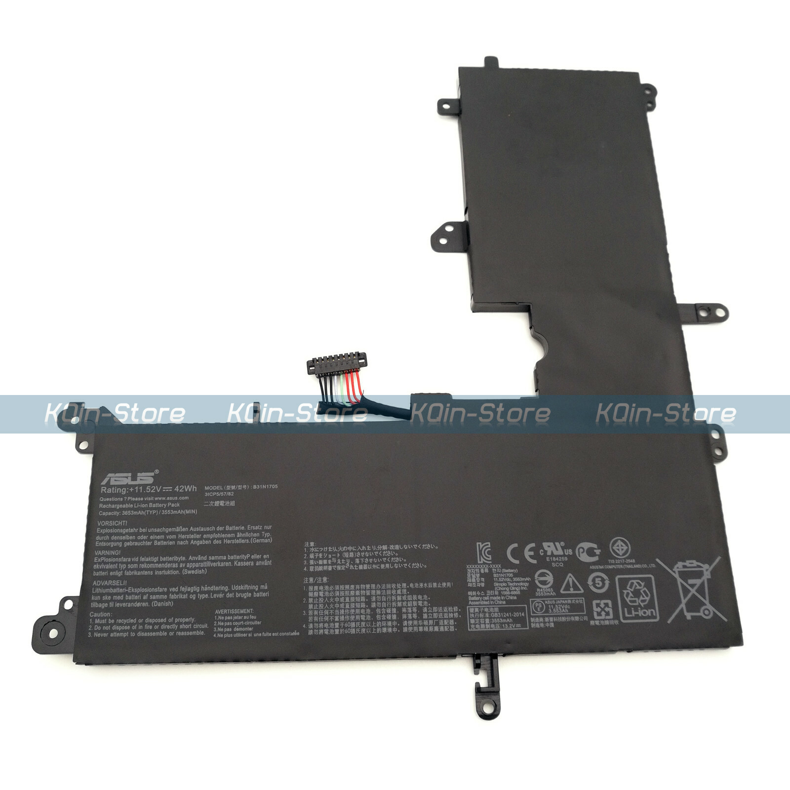 Genuine B31N1705 42Wh Battery for Asus VivoBook Flip 14 TP410UA TP410UF TP410UR