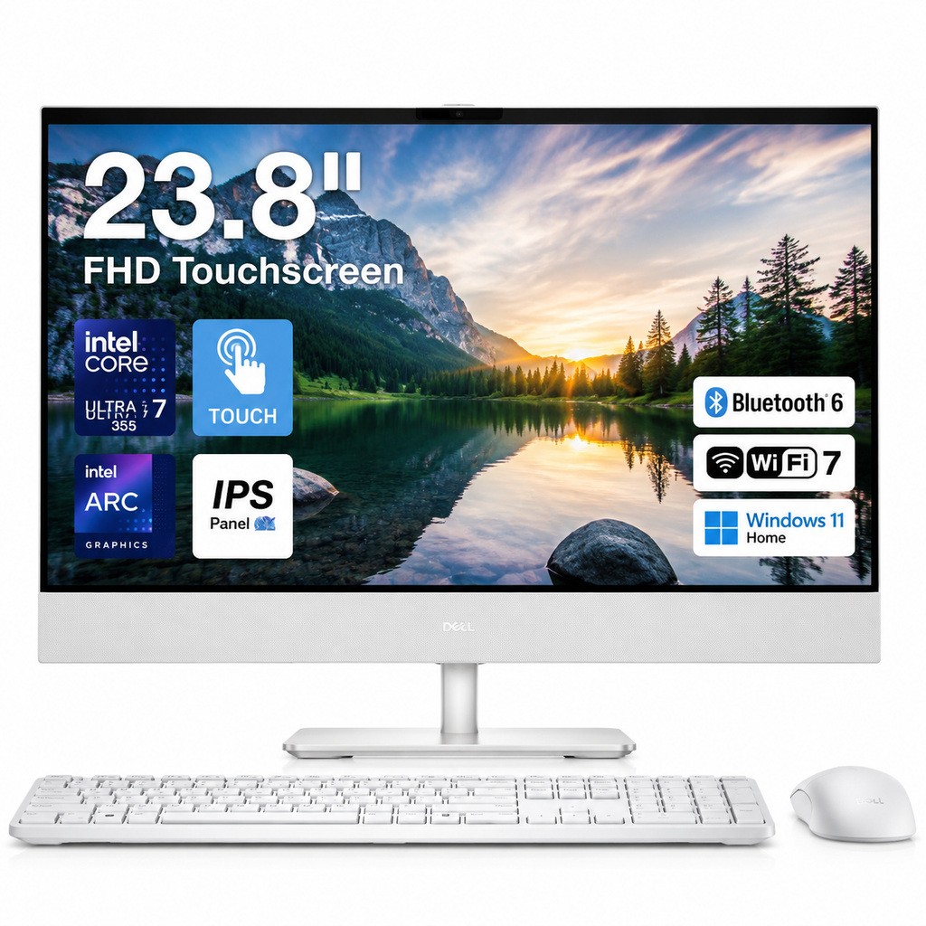 Dell 24" EC24260 All-in-One Touch FHD DDR5 U7-355 Upto 64G RAM 4TB SSD Win 11H