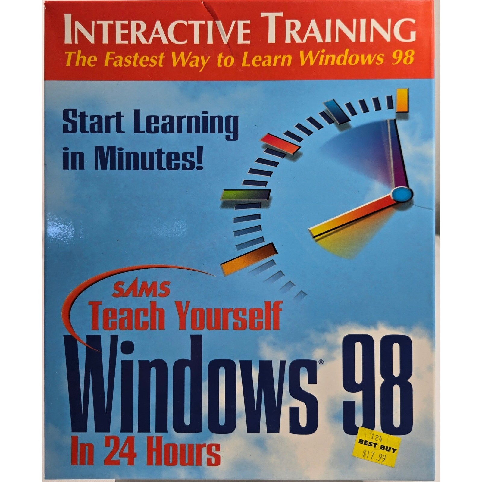 SAMS Teach Yourself Windows 98 Interactive Training Learn in 24 Hours NOS Sealed