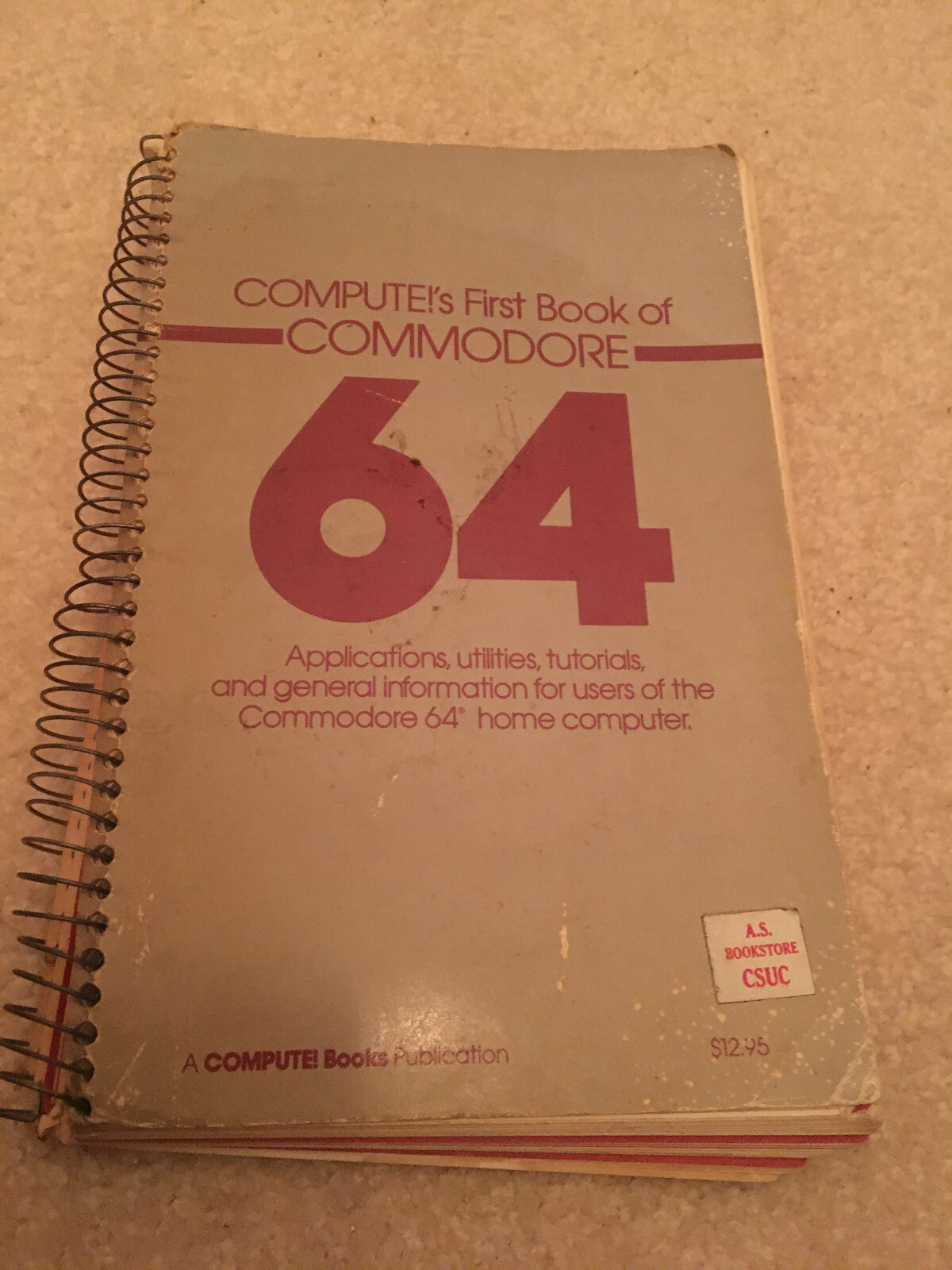 COMPUTES FIRST BOOK OF COMMODORE 64 VINTAGE COMPUTER BOOK