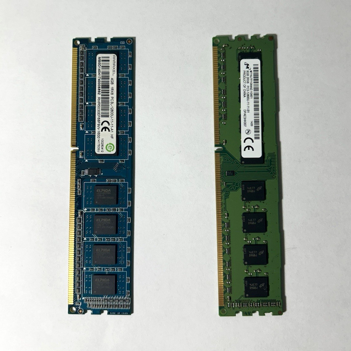 12GB Total DDR3 SDRAM PC3-12800U
