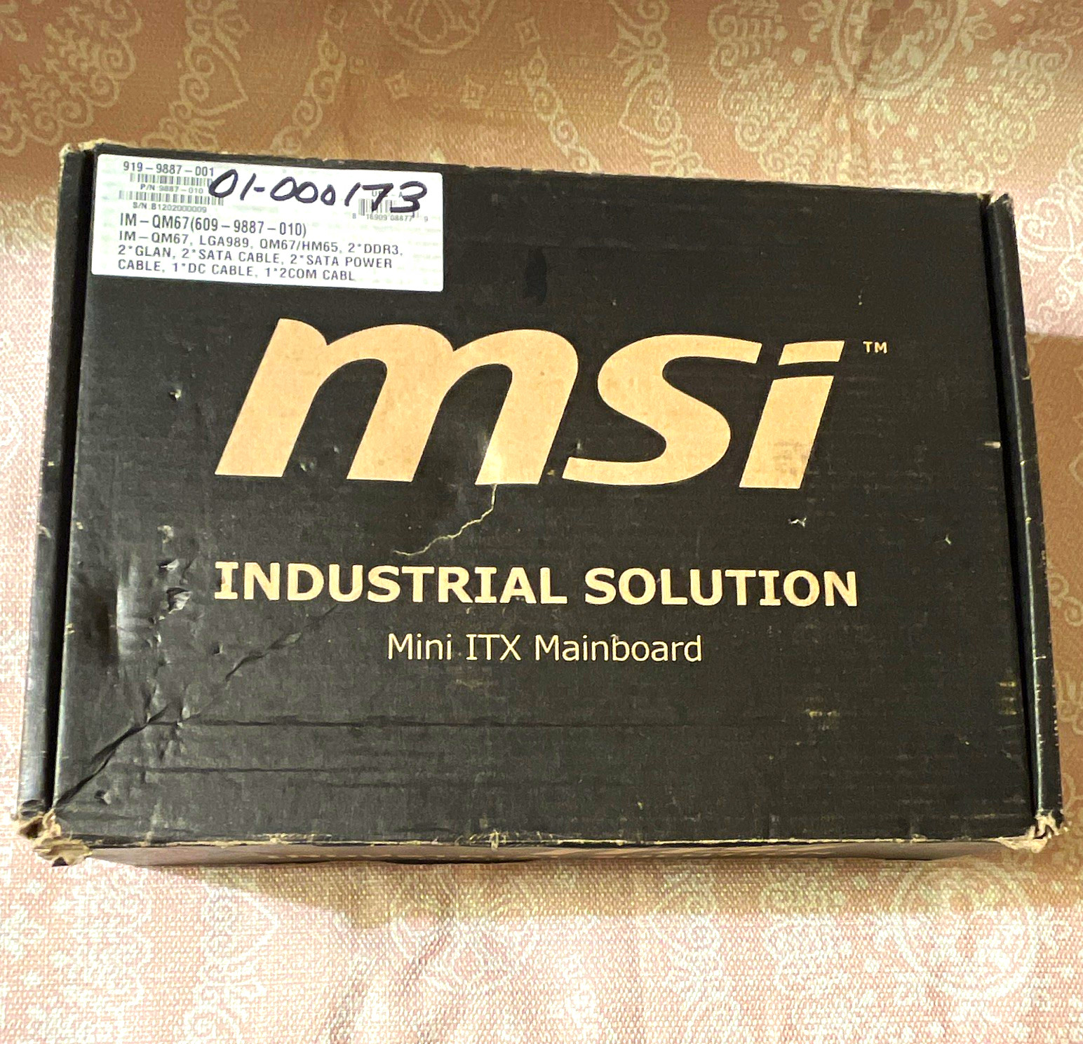 MSI IM-QM67 Mini-ITX Industrial Motherboard QM67 Socket G2 DDR3 2-Slot PCIe