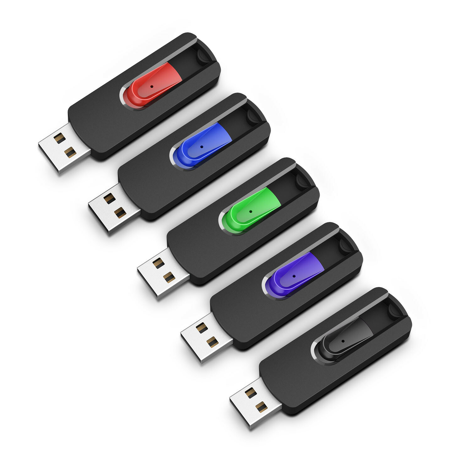 5PCS USB 2.0 Flash Drive Blank Media Memory Stick U Disk 1G,2G,4G,8G,16G,32G,64G