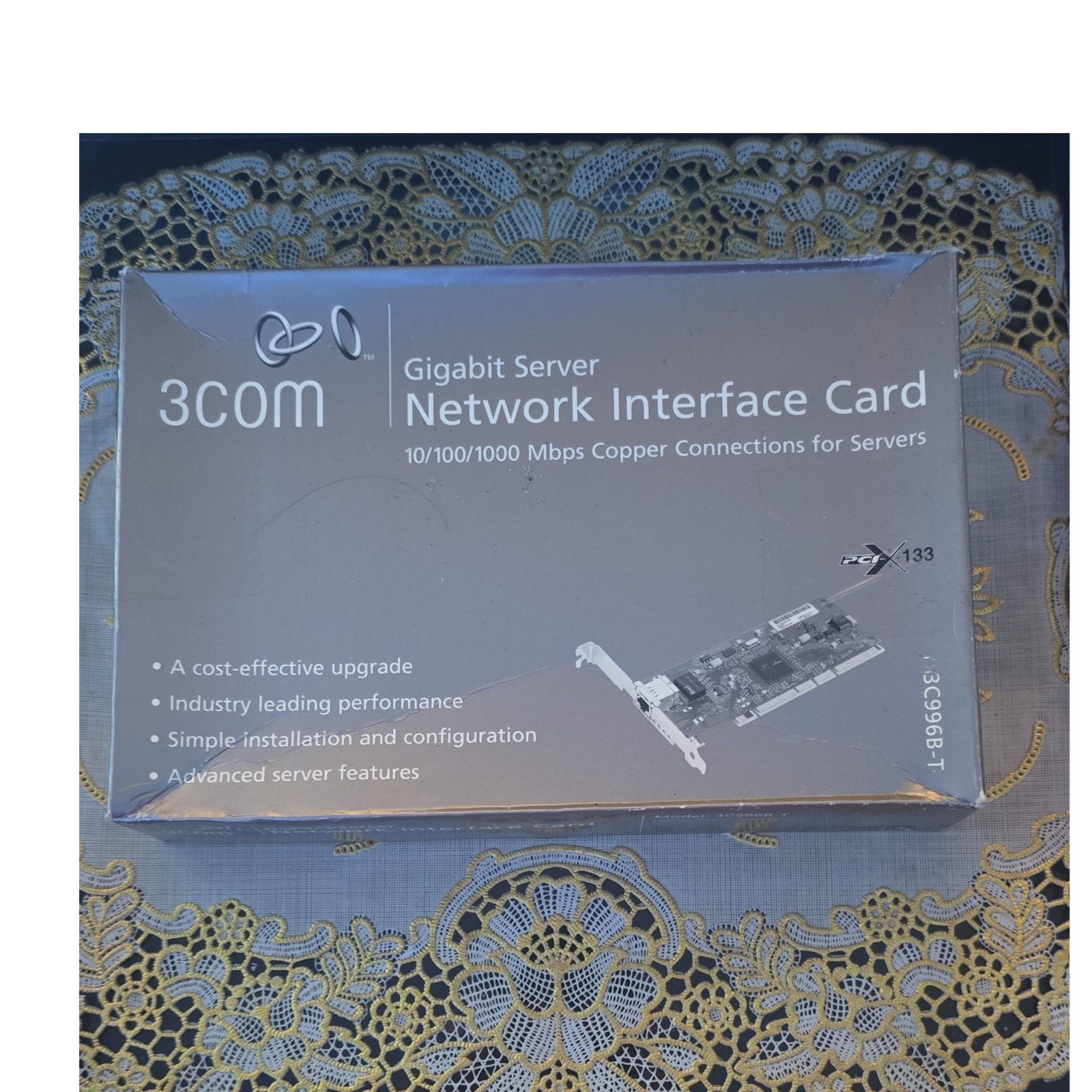3Com 3C996B-T PCI-X Gigabit 1Gbps Ethernet Network Interface Card RJ-45 1 Port