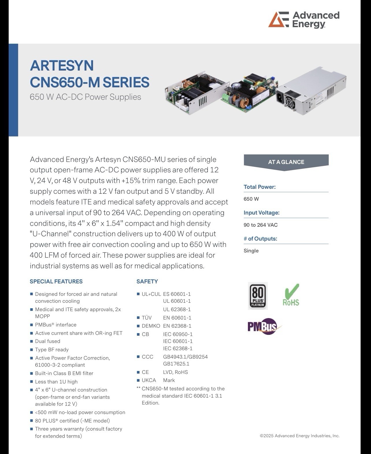 Artesyn CNS650-M