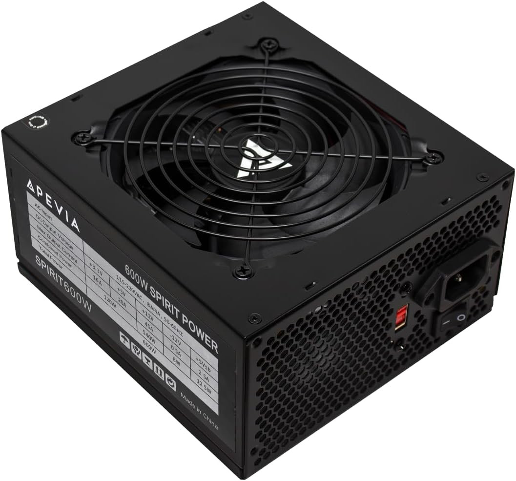 SPIRIT600W Spirit 600W ATX Power Supply, 120MM Fan, All Protections