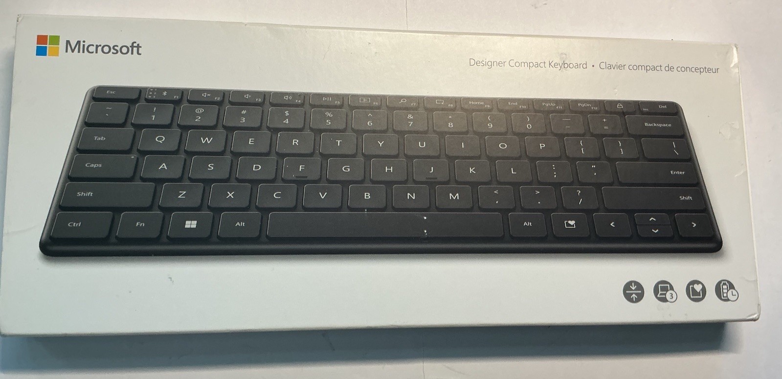 Microsoft Designer Compact Keyboard - Matte - Black 21Y-00001 New Sealed