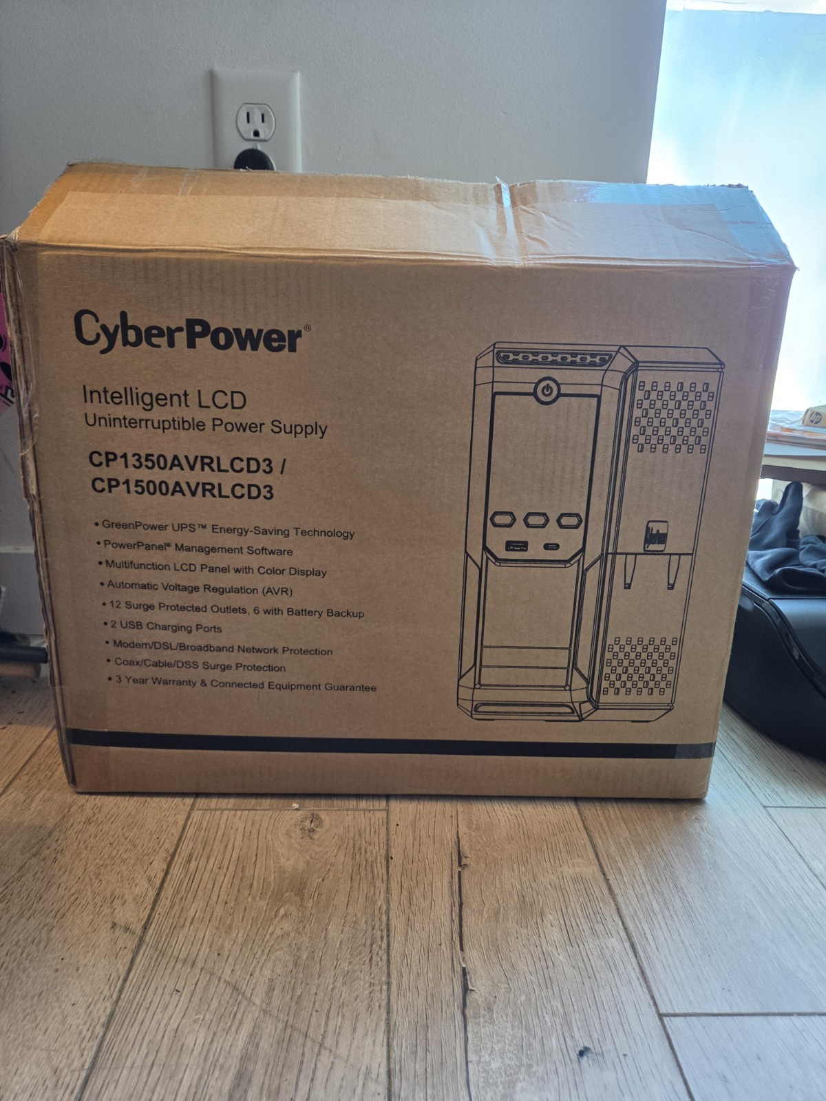 CyberPower Intelligent LCD Uninterruptible Power Supply CP1350AVRLCD3 #S