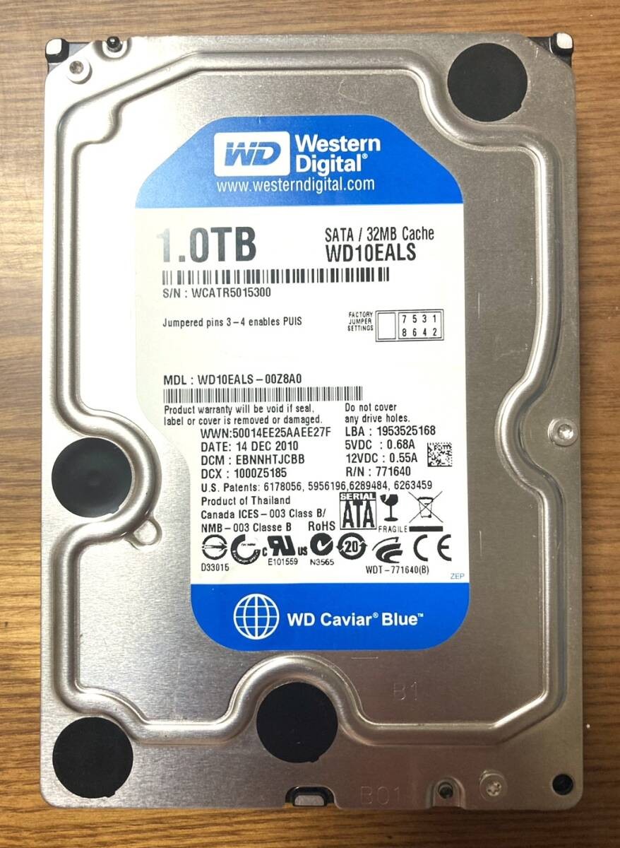 [Excellent condition] Western Digital WD Caviar Blue series WD10EALS 3.5-inch HD