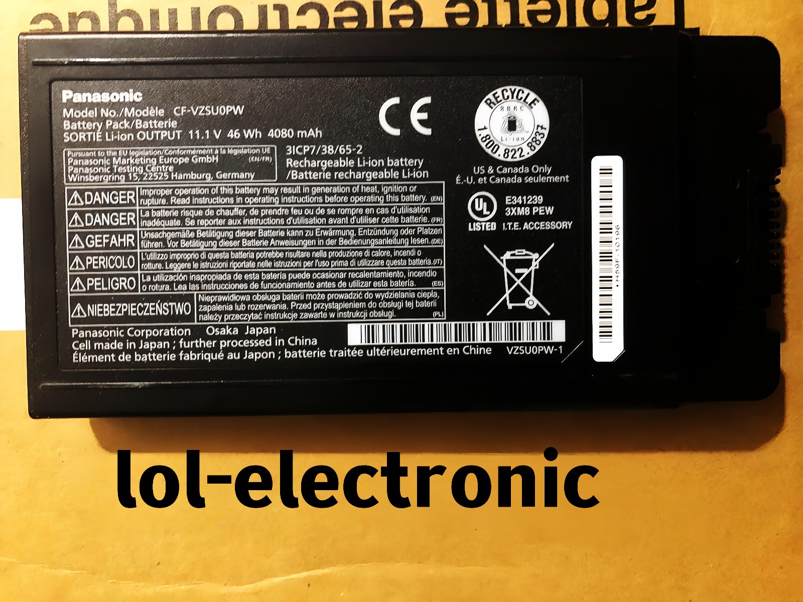 Genuine CF-54 Battery for Panasonic Toughbook CF-54 Series CF-VZSU0PR CF-VZSU0PW