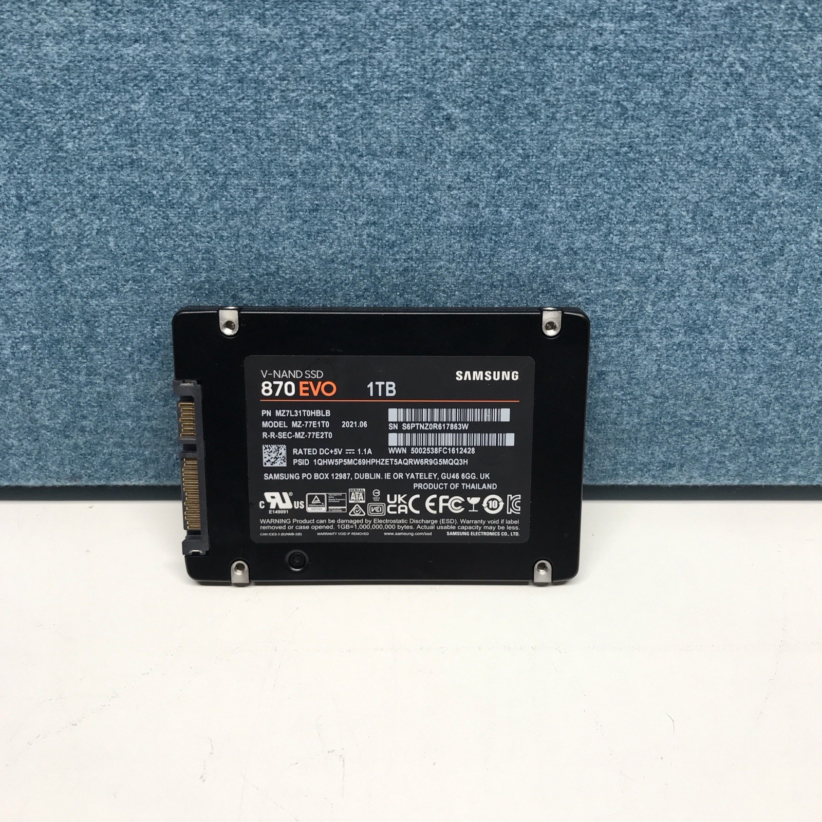 Samsung 870 EVO 1TB SATA III 2.5" Internal SSD V-NAND - MZ-77E1T0