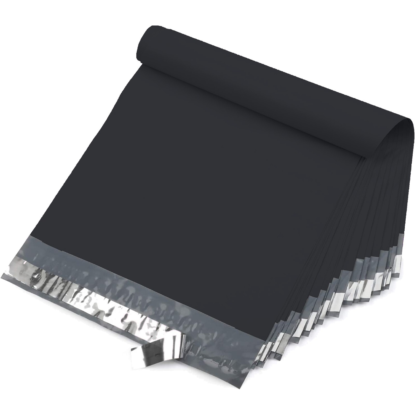 12X15.5 M5-1000pcs POLY MAILERS SHIPPING ENVELOPES PLASTIC BAGS-Black