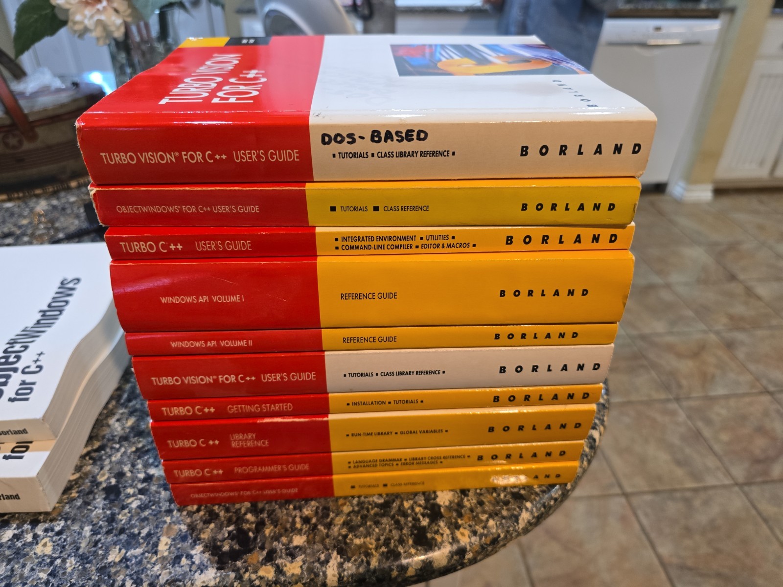 Vintage Borland C++  Manuals 10 Book Lot Retro Computer Windows