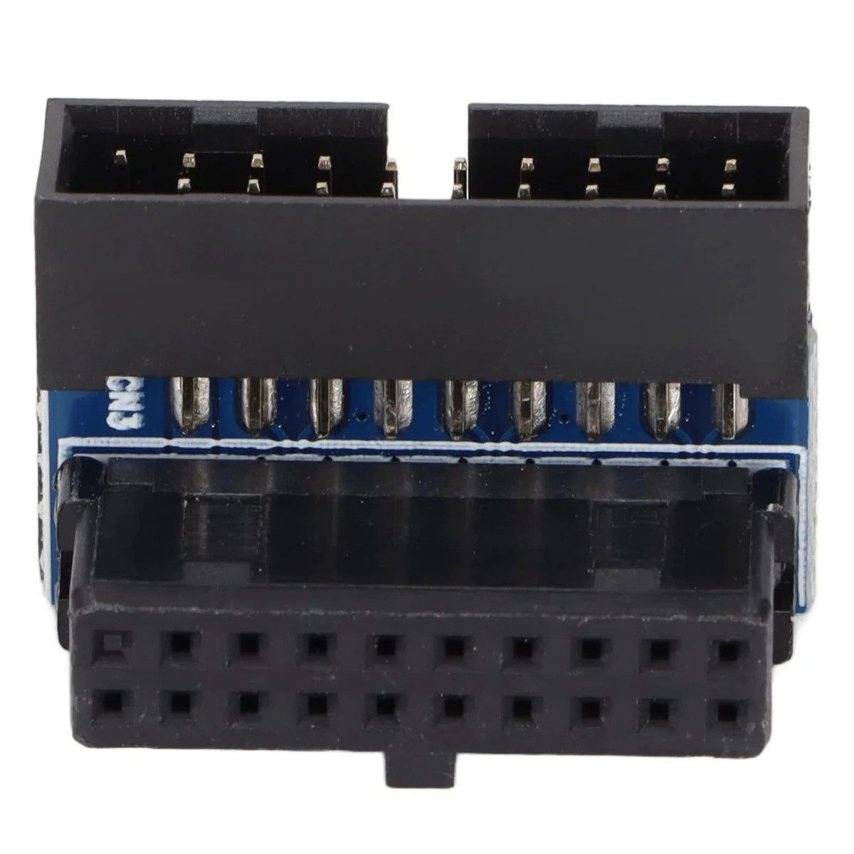 USB 3.0 19/20 Pin 90 Degree Adapter for PC Laptop (Black)