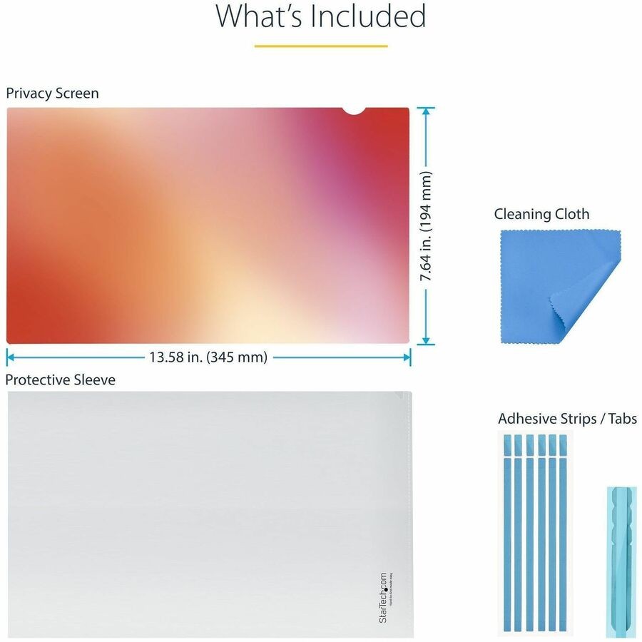 StarTech 15.6-inch 16:9 Gold Laptop Privacy Screen (156gprivacyscreen)