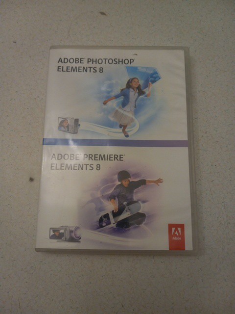 Genuine Adobe Photoshop Elements 8 , Adobe Premiere Elements 8