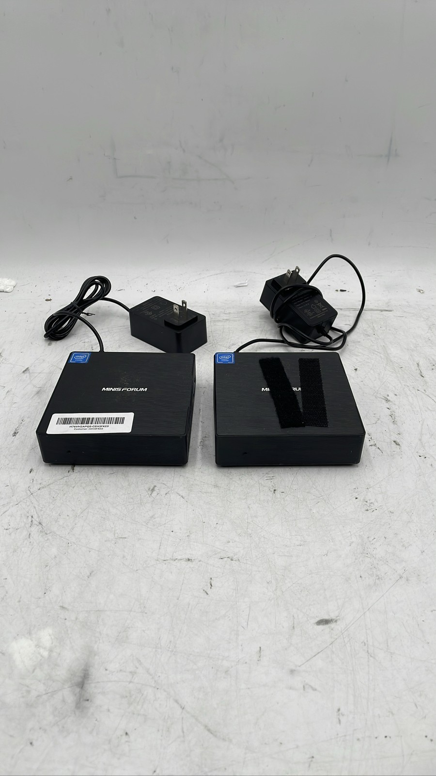 MINISFORUM GN31 Mini PCs Intel Celeron with Power Adapters Lot Of 2