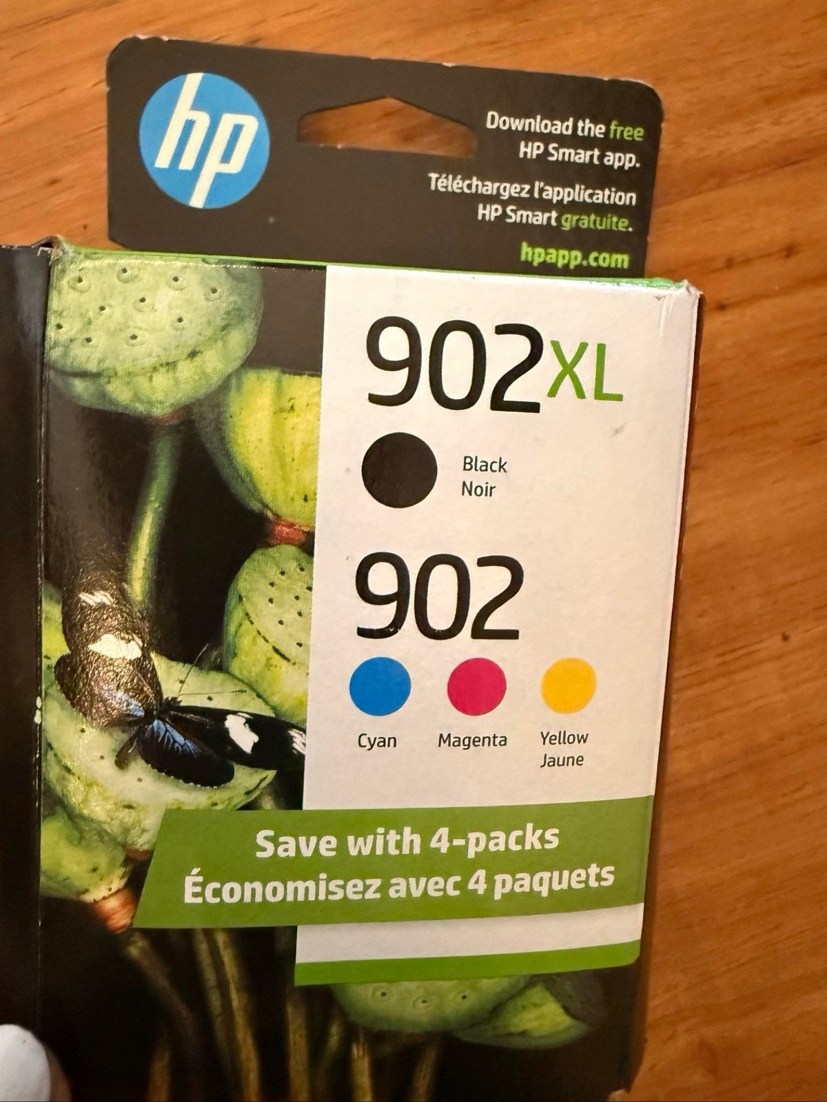 Genuine HP 902XL Black + 902 C/M/Y Ink 4-Pack OEM T0A39AN JUL 2026