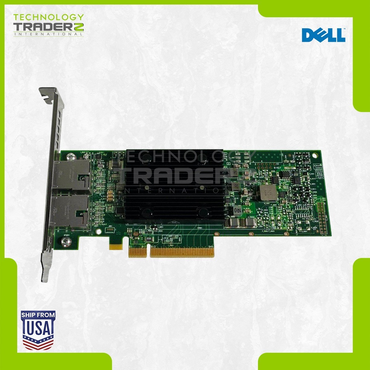 NC5VD Dell Broadcom 57416 2-Ports 10GB PCI-E Network Card 0NC5VD W/ Long Bracket